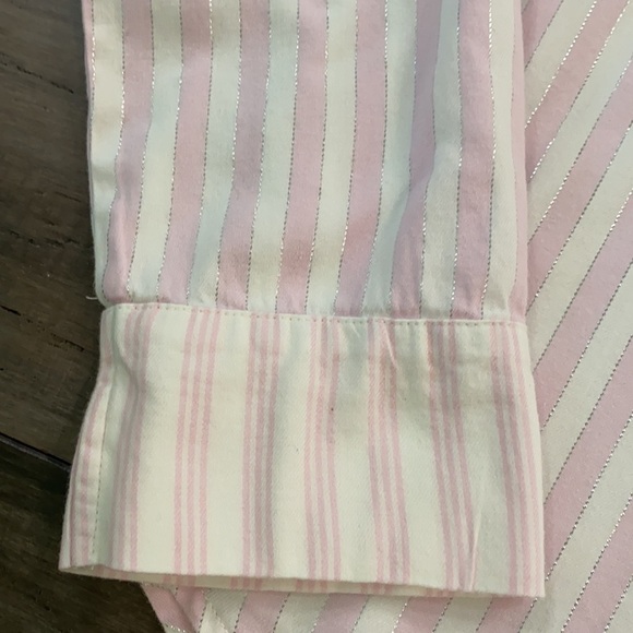 Victorias Secret pajama top pink cream silver - Picture 5 of 8